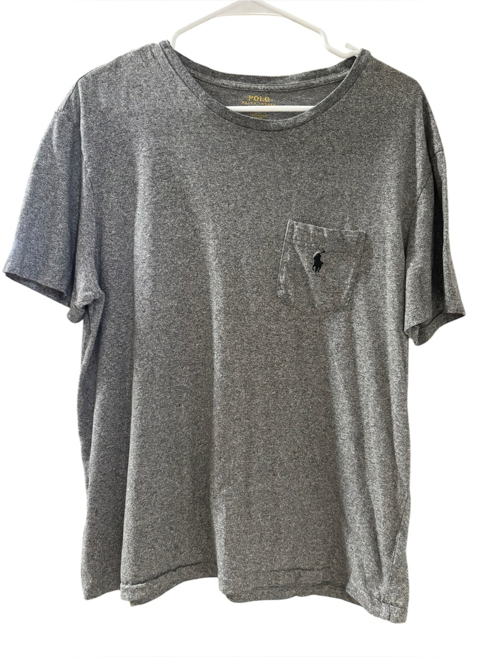 Polo by Ralph Lauren‎ Men's Heather Gray Pocket T‑Shirt Size Large